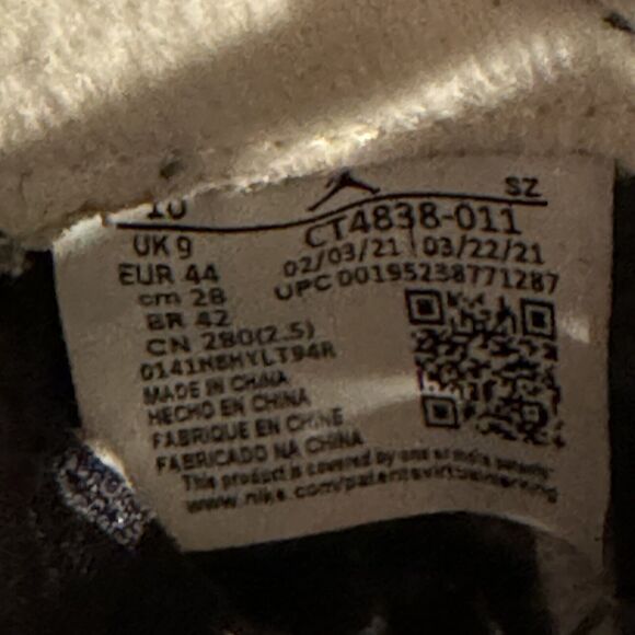 Size 10- Nike Air Jordan 5 V Retro Oreo Moonlight Black White CT4838-011 Clean - Picture 7 of 8